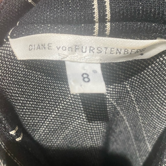 ASO BLAIR WALDORF DVF PLAID COAT 8 - Picture 4 of 13